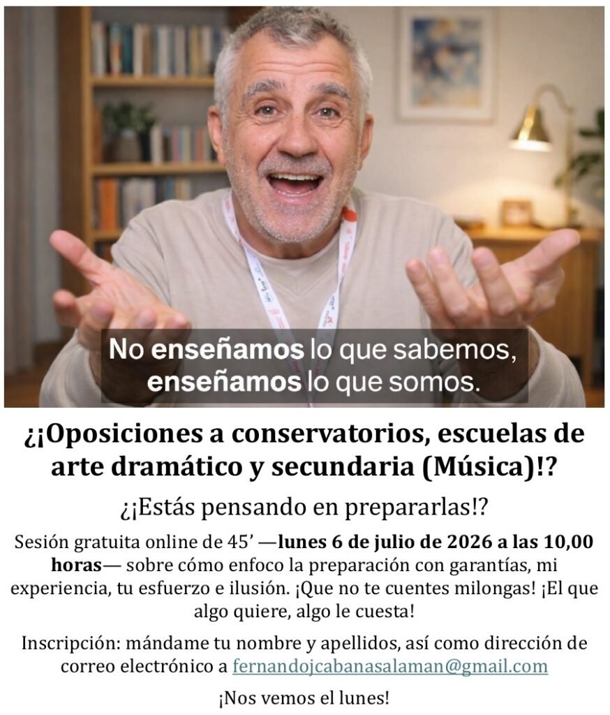 OPOSICIONES 2026: SESIÓN GRATUITA ONLINE