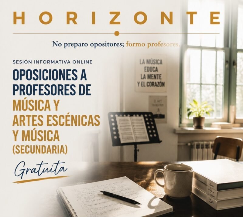 Lee más sobre el artículo Oposiciones de Música y Artes Escénicas